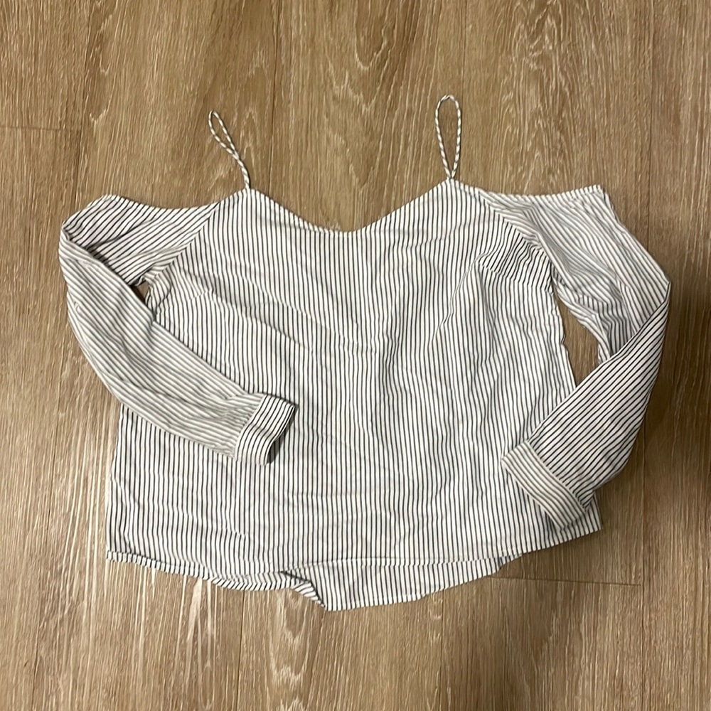 Off the shoulders, cute comfy, date night shirt!